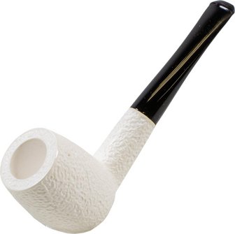 Block Meerschaum Pfeife Large rustik Billiard