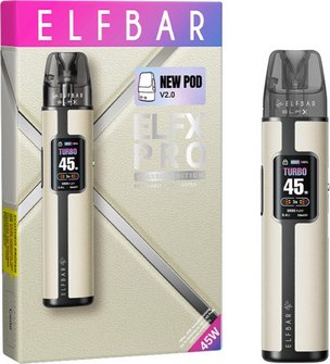ELFBAR ELFX PRO Classic Edition Dual Mesh Pod KIT wei&szlig;