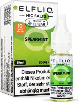ELFBAR ELFLIQ Spearmint 10mg/ml Nic Salt 10ml
