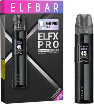 ELFBAR ELFX PRO Classic Edition Dual Mesh Pod KIT schwarz
