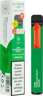 ELFBAR 600 Kiwi Passionfruit Guava 20 mg/ml
