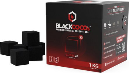 Wasserpfeifenkohle BLACKCOCOS 26x26mm  1 kg