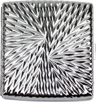 Zigarettenetui JC Metall nickel Sterndesign  20er