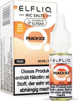 ELFBAR ELFLIQ Peach Ice 20mg/ml Nic Salt 10ml
