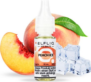 ELFBAR ELFLIQ Peach Ice 20mg/ml Nic Salt 10ml