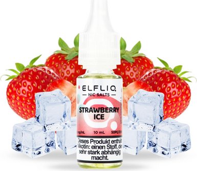 ELFBAR ELFLIQ Strawberry Ice 20mg/ml Nic Salt 10ml