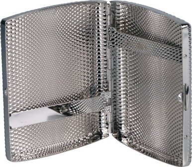 Zigarettenetui Metall JC Tropfen-Reliefdesign nickel  20er