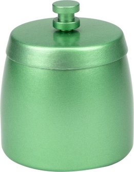Windascher Metall rund mit Deckel gr&uuml;n 3 Ablagen 8cm
