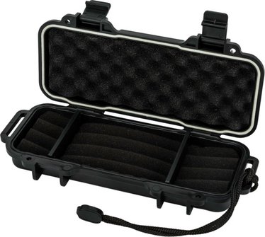 PASSATORE Cigar Case Acryl schwarz f&uuml;r 4-5 Zigarren