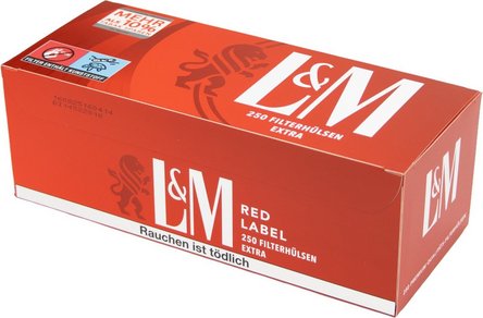 L&M Red Extra 250 Zigtt.-H&uuml;llsen (4 Schachteln)