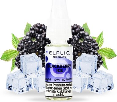 ELFBAR ELFLIQ Blackberry Ice 10mg/ml Nic Salt 10ml