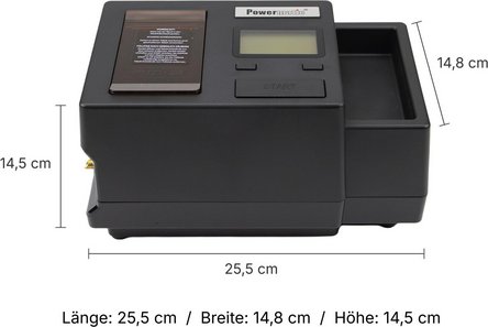 Powermatic III-S+ elekt.Zigaretten-Stopfger&auml;t m.integr.Grind