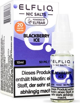 ELFBAR ELFLIQ Blackberry Ice 20mg/ml Nic Salt 10ml
