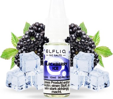 ELFBAR ELFLIQ Blackberry Ice 20mg/ml Nic Salt 10ml