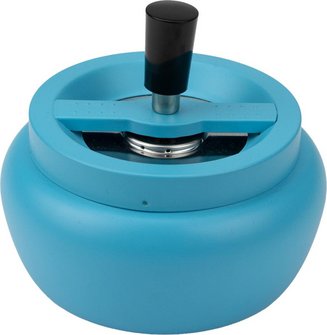 Drehascher bauchig neon blue matt 13 cm
