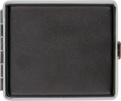 Zigaretten-Etui Lederoptik schwarz 18er
