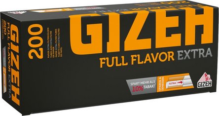 GIZEH FULL FLAVOR Extra 200 Zigtt.-H&uuml;lsen (5 Schachteln)