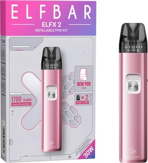ELFBAR ELFX 2 Pod Kit Berry Pink  mit Leerpod V2.0