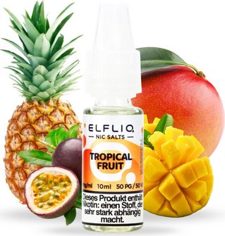 ELFBAR ELFLIQ Tropical Fruit 20mg/ml Nic Salt 10ml
