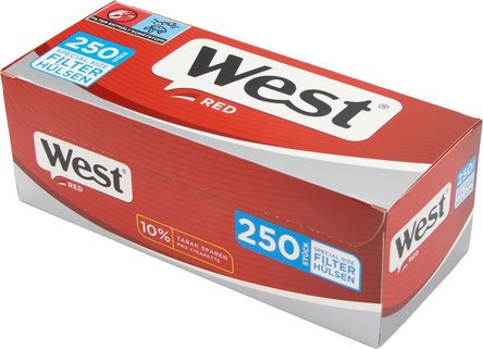WEST SPECIAL RED 250 Zigtt.-H&uuml;lsen (4 Schachteln)