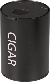 Ashtray CIGAR aluminium black for tin holder in car