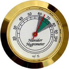 Hygrometer gold 37mm diameter
