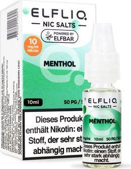 ELFBAR ELFLIQ Menthol 10mg/ml Nic Salt 10ml
