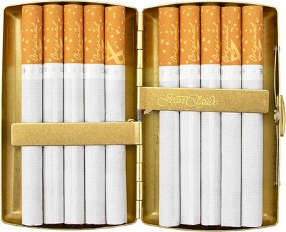 Zigarettenetui Jean Claude Messing gold antik 10er