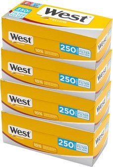 WEST SPECIAL YELLOW 250 Zigtt.-H&uuml;lsen (4 Schachteln)