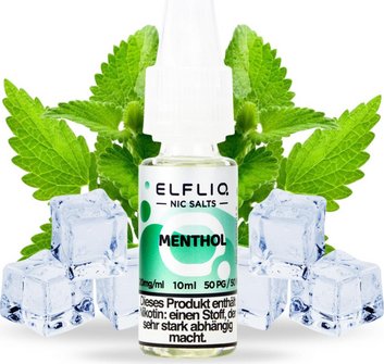 ELFBAR ELFLIQ Menthol 20mg/ml Nic Salt 10ml