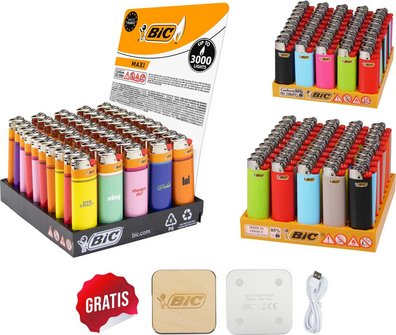 BIC-Paket Jugendwort 2025, Inhalt 150 Feuerzeuge: