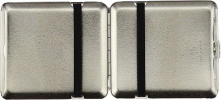 Zigtt.-Etui v.H. chrom geb. m. Gravurfeld  16er