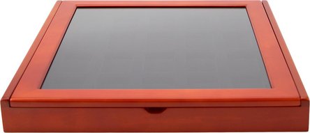 Sammlervitrine Rosenholz Finish f. 20 (z.B.Zippo) Feuerzeuge