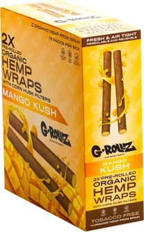 G-ROLLZ "Mango Kush" Pre-Rolled Hemp Wraps Inh. 2 Wraps