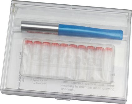 DENICOTEA Zigarettenspitze Automatic perlblau