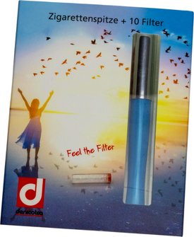 DENICOTEA Zigarettenspitze Automatic perlblau