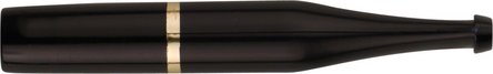 DENICOTEA Zigarettenspitze Standard Slimline schw.Goldring