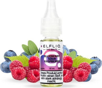 ELFBAR ELFLIQ Blueberry Sour Raspberry 20mg/ml Nic Salt 10ml