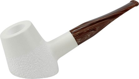 Block Meerschaumpfeife L rustik gerade Stand-up Poker