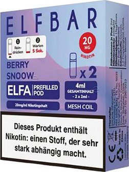 ELFBAR ELFA Pod Blueberry Snoow 20mg/ml Nikotin 2er