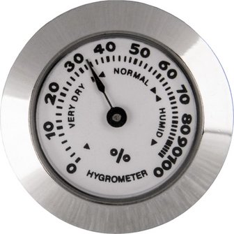 Hygrometer chrome diameter 25mm