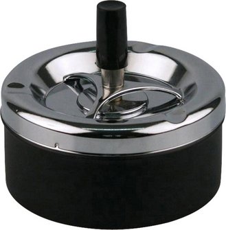 Drehascher chrom/schwarz            11cm