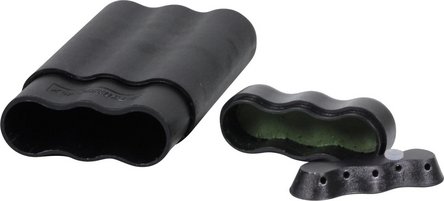 Zigarrenetui Perfecto schwarz/verstellbar15-22cm/ 2cm 3er