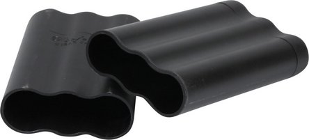 Zigarrenetui Perfecto schwarz/verstellbar15-22cm/ 2cm 3er