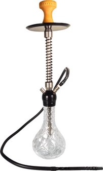 Shisha Alima transparent, Aluminium silber 1er/ 65cm