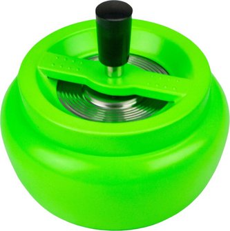 Drehascher bauchig neon gr&uuml;n 13 cm