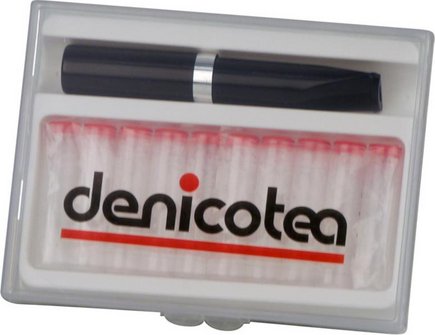 DENICOTEA Zigarettenspitze Automatic Silberring Sattel