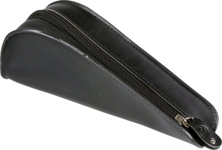 Pfeifentasche Lederoptik schwarz 1er