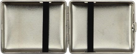 Zigarilloetui v.H. Metall matt mit Gravurfeld 100mm/14er