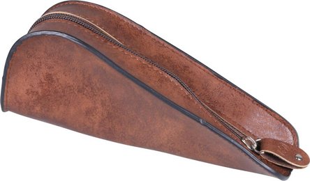 Pfeifentasche Lederoptik dunkelbraun  1er